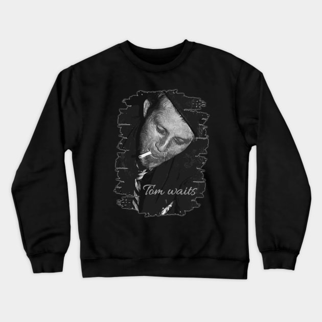 Tom waits \\ Brush Art Crewneck Sweatshirt by Nana On Here